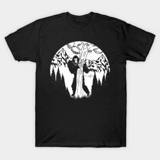 Bigfoot Hugs A Tree T-Shirt